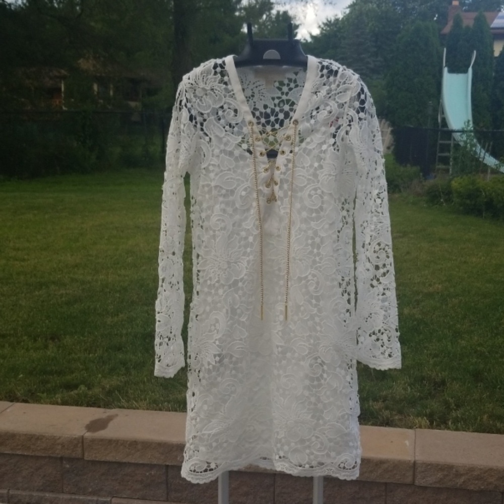 Michael Kors white lace dress